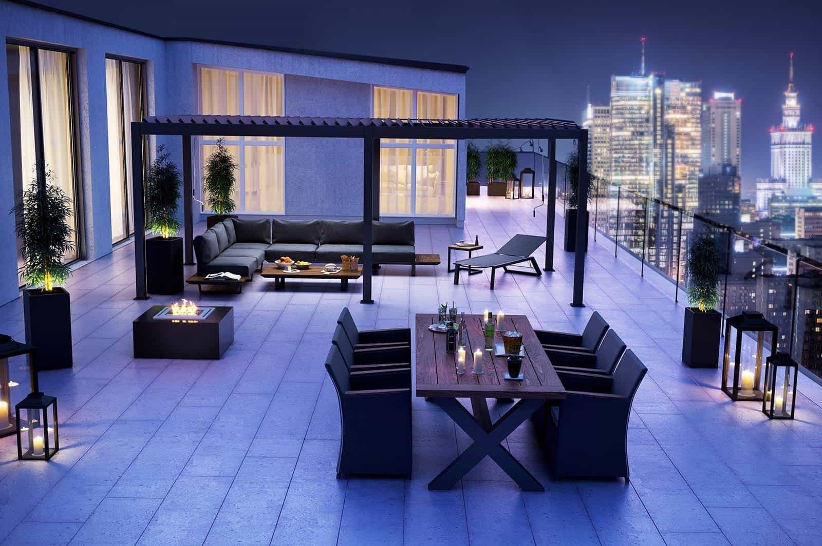 Терраса на крыше